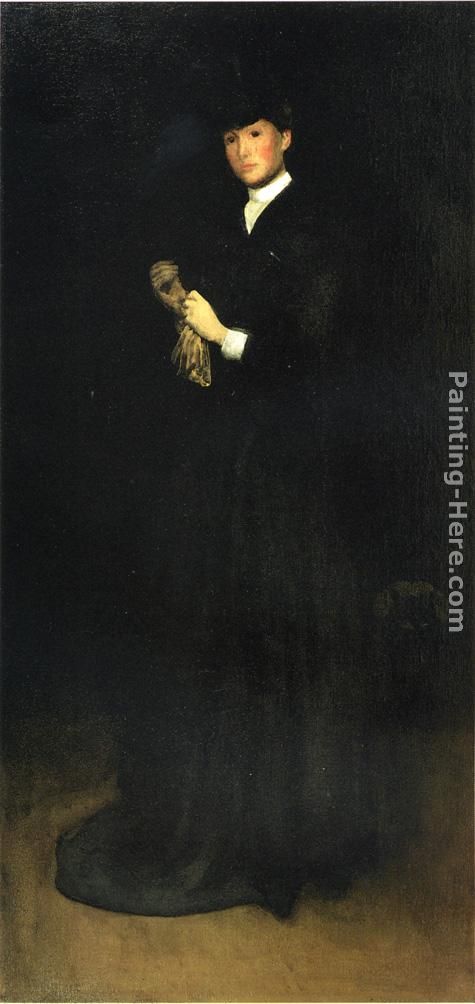 Arrangement in Black, No. 8 Portrait of Mrs. Cassatt painting - Joseph Rodefer de Camp Arrangement in Black, No. 8 Portrait of Mrs. Cassatt art painting